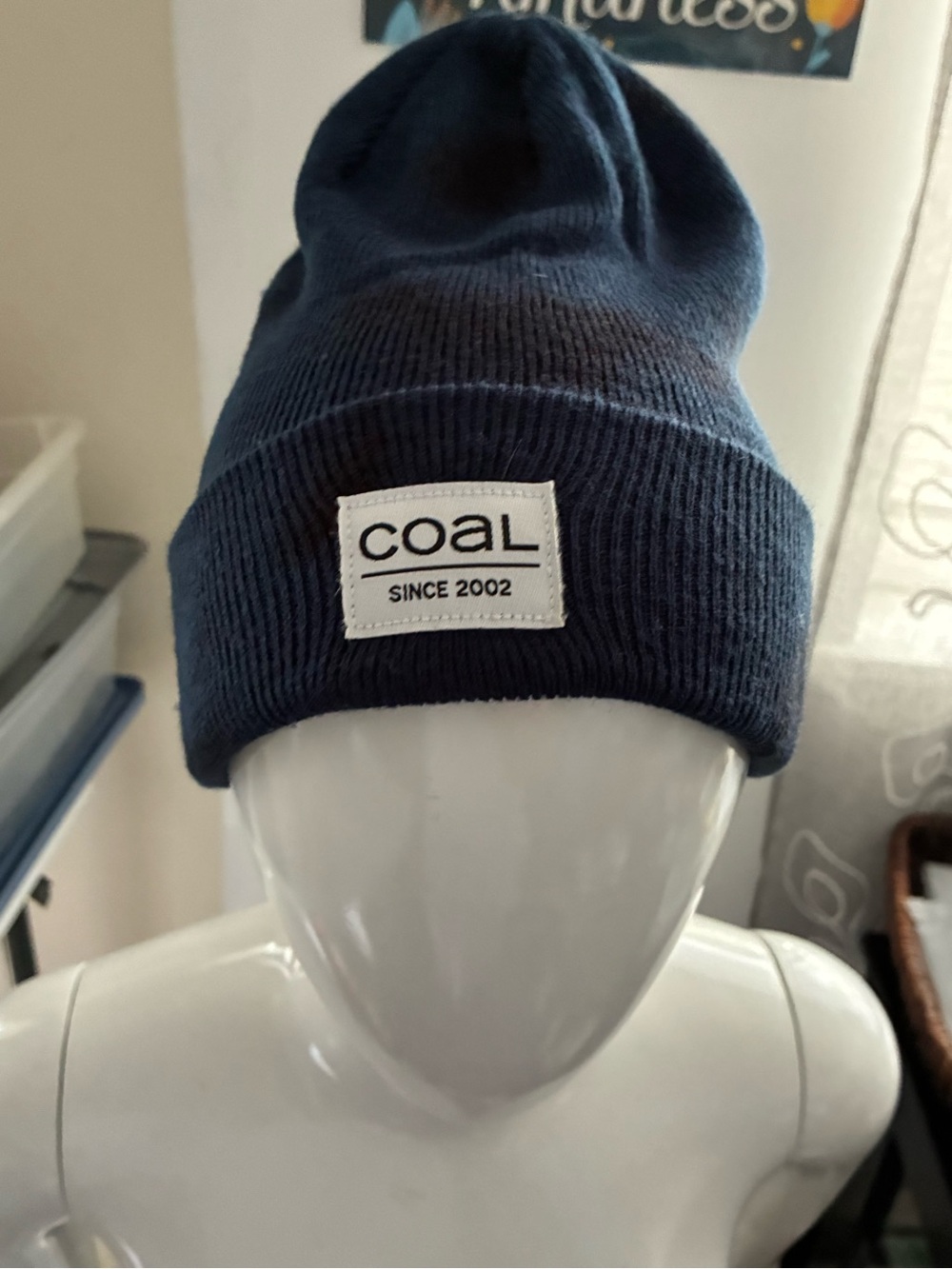 Coal Headwear Beanie Hat The Standard Heavy Knit Cap Blue Camo Unisex OSFM